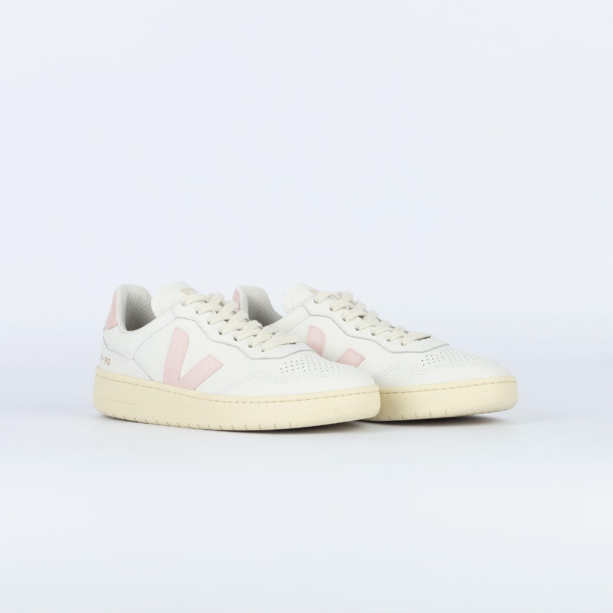 Tênis Veja V-90 O.T. Leather White Taupe VD2020909