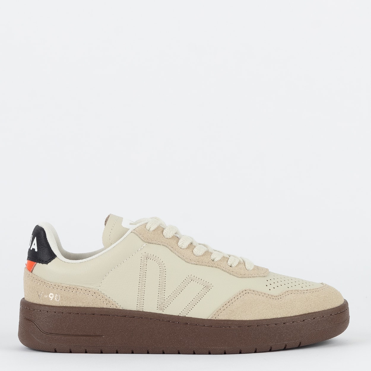 Tênis Veja V-90 ZZ O.T. Leather White Pierre Almond VZ2020750