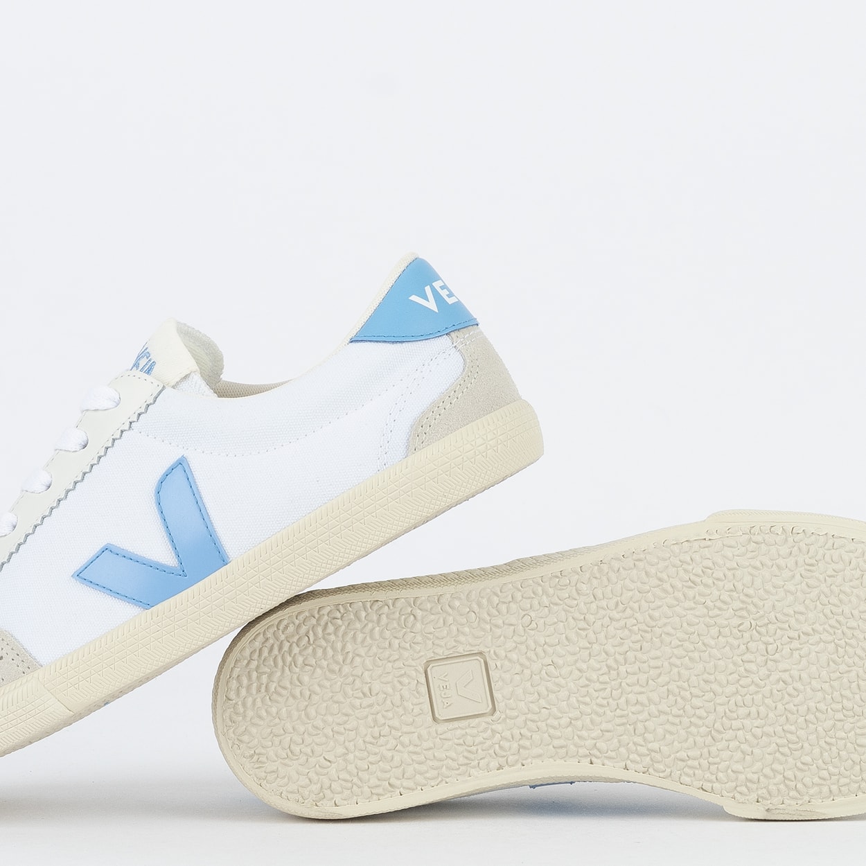 スニーカー VEJA Men Sneakers White VO0103648 CANVAS WHITE_AQUA VOLLEY CANVAS WHITE AQUA | VEJA