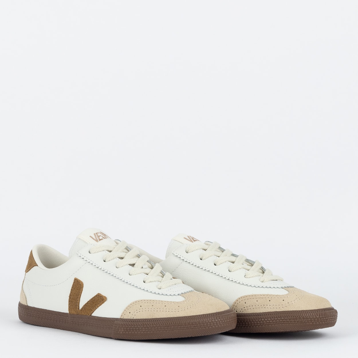 Tênis Veja Volley OT Leather White Nautico Bark VO2003531
