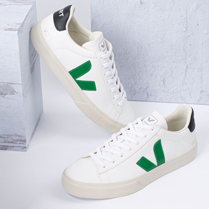 Tênis Vert Shoes Campo Chromefree Extra White Emeraude Black CP051928