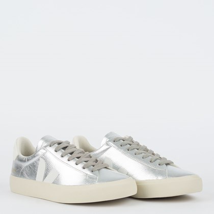 Tênis Vert Shoes Campo Chromefree Metalizado Silver White CP0502684