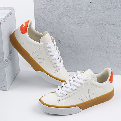 Tênis Vert Shoes Campo Chromefree NK Extra White Orange Fluo CP052882