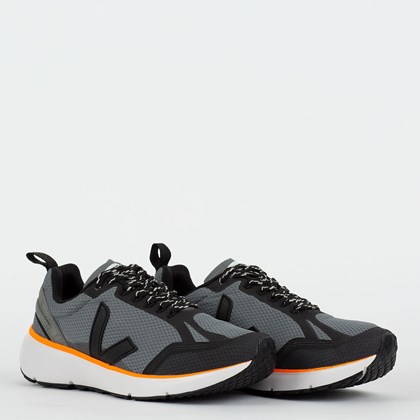 Tênis Vert Shoes Condor 2 Alveomesh Concrete Black Neon Orange CL012484