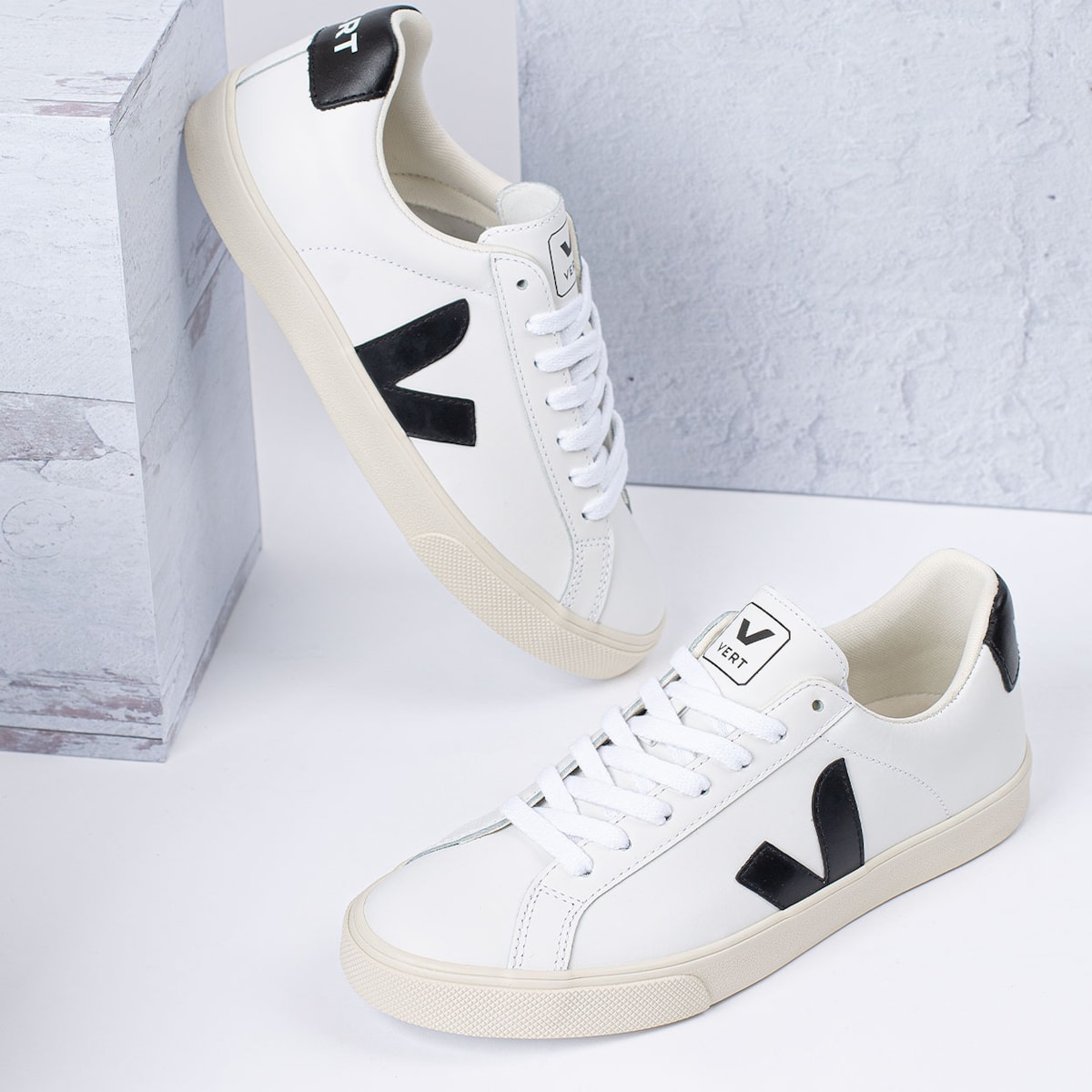 Tênis Vert Shoes Esplar Logo Leather Extra White Black EO020005 na Loja Virus 41