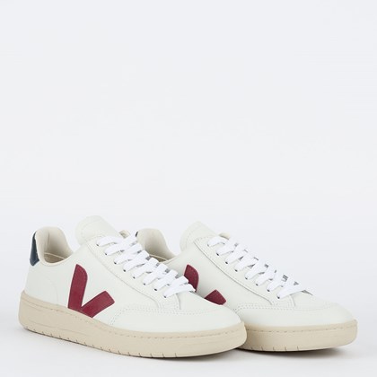 Tênis Vert Shoes V-12 Couro Extra White Marsala Nautico XD0201955