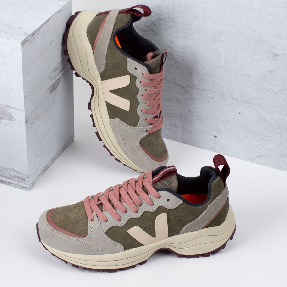 venturi suede kaki sable oxford grey