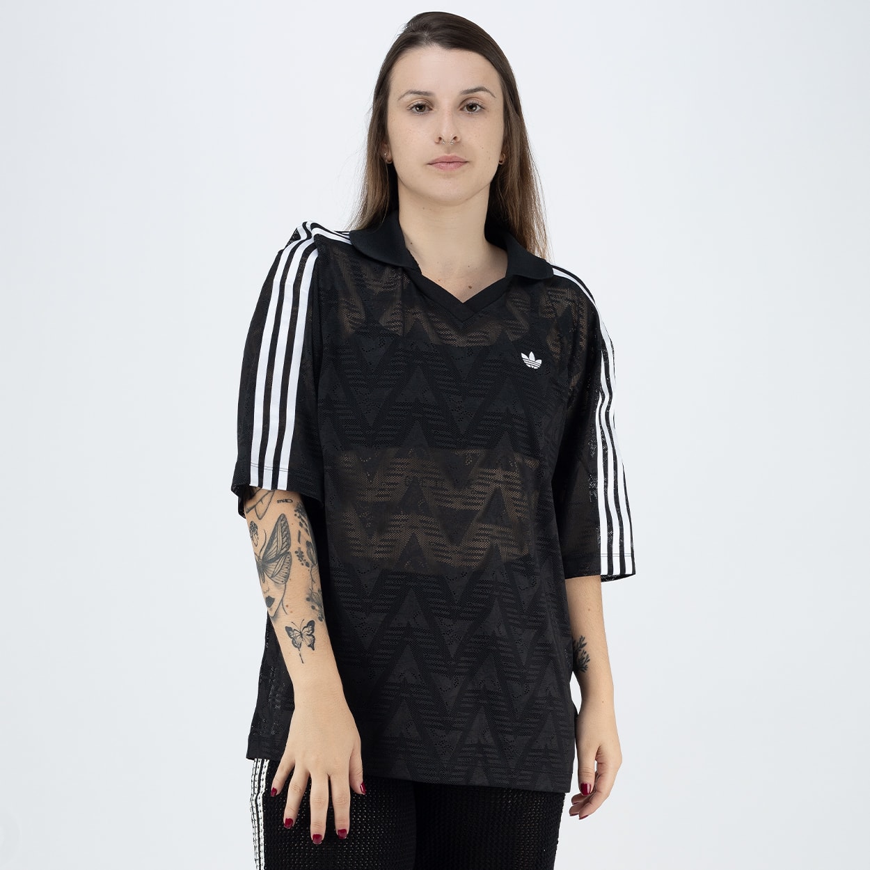 Top adidas Lace Jersey Black KD0344