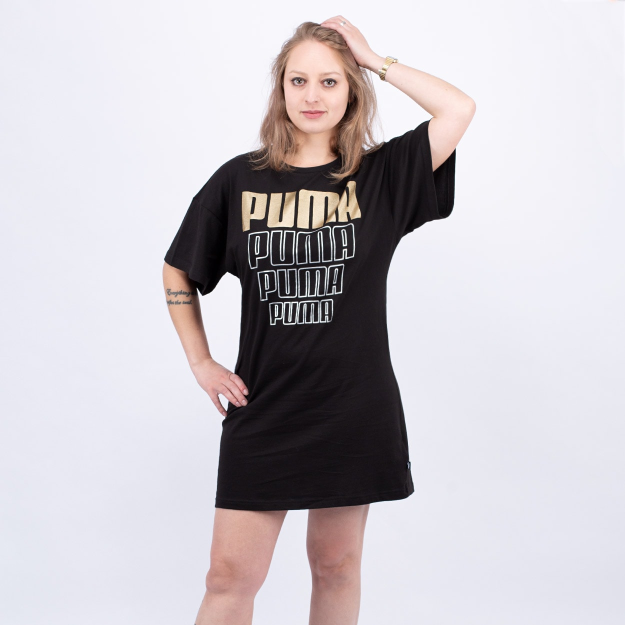 vestido moletom puma