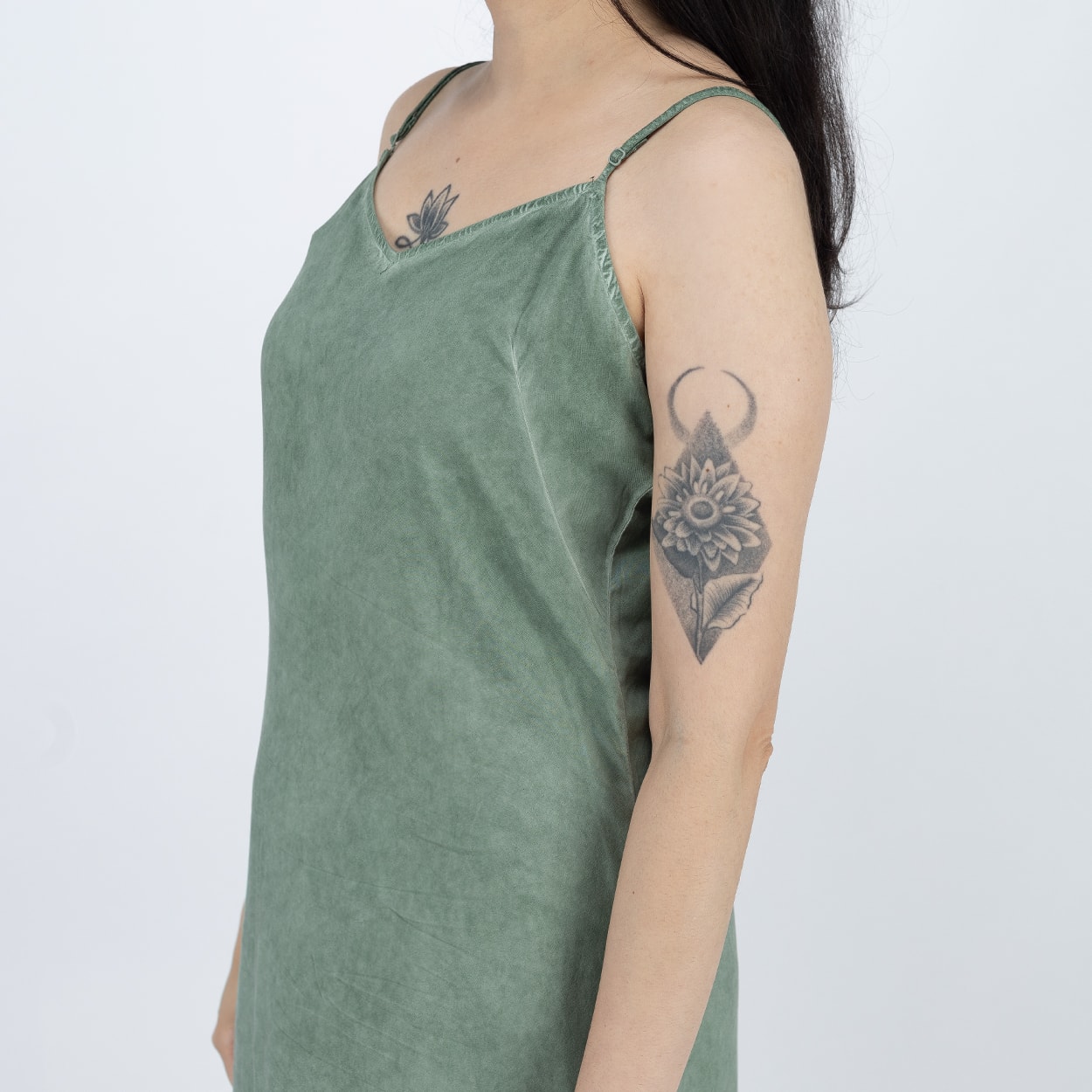 Vestido Vans Campbell Slip Dress Iceberg Green VN000GB0CJL