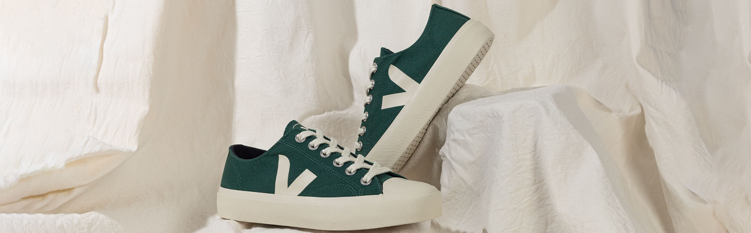 Tênis Veja Wata II Algodão Orgânico Cano Alto e Baixo Vert agora é Veja