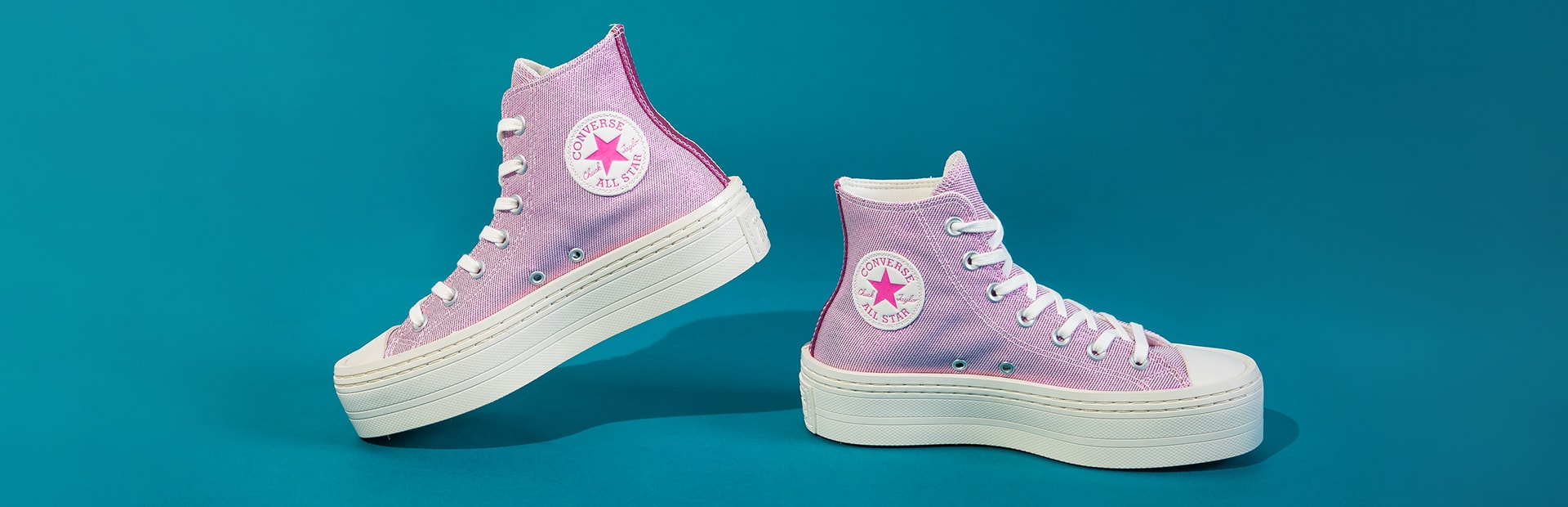 All Star Plataforma Cano Alto Branco - Pink Wave Store