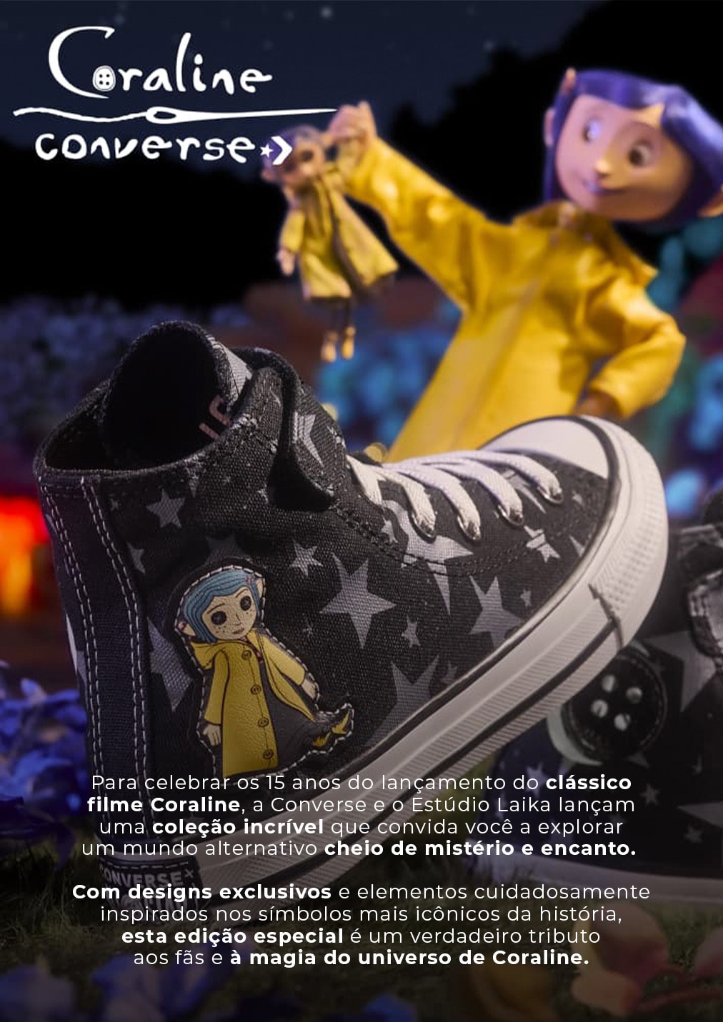 lâmina Converse Coraline