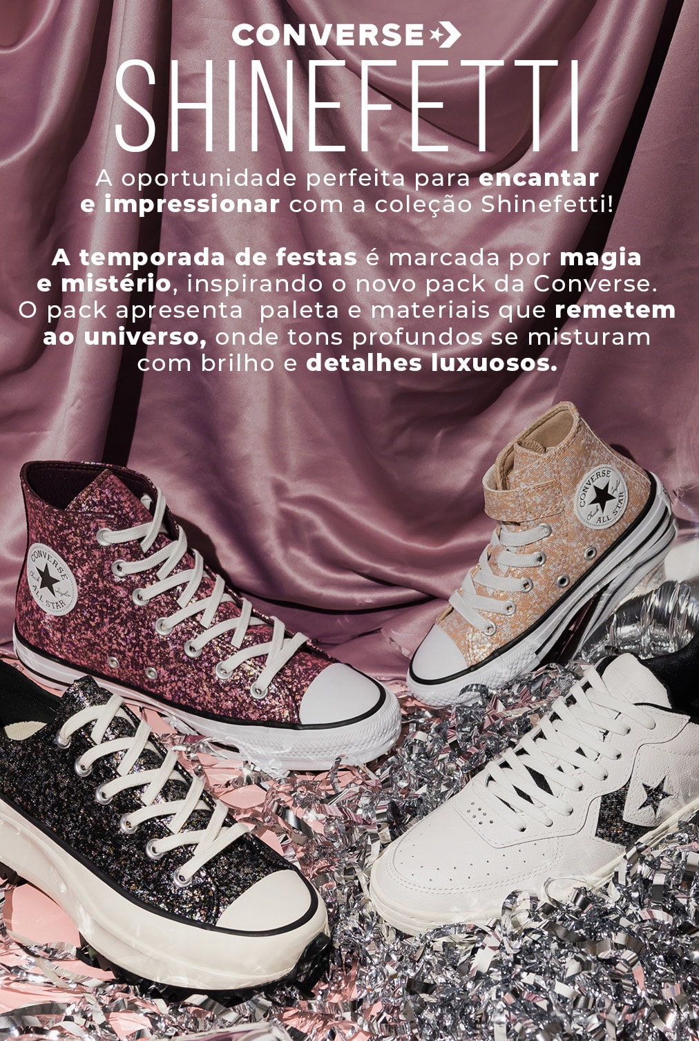 lâmina Converse Shinefetti