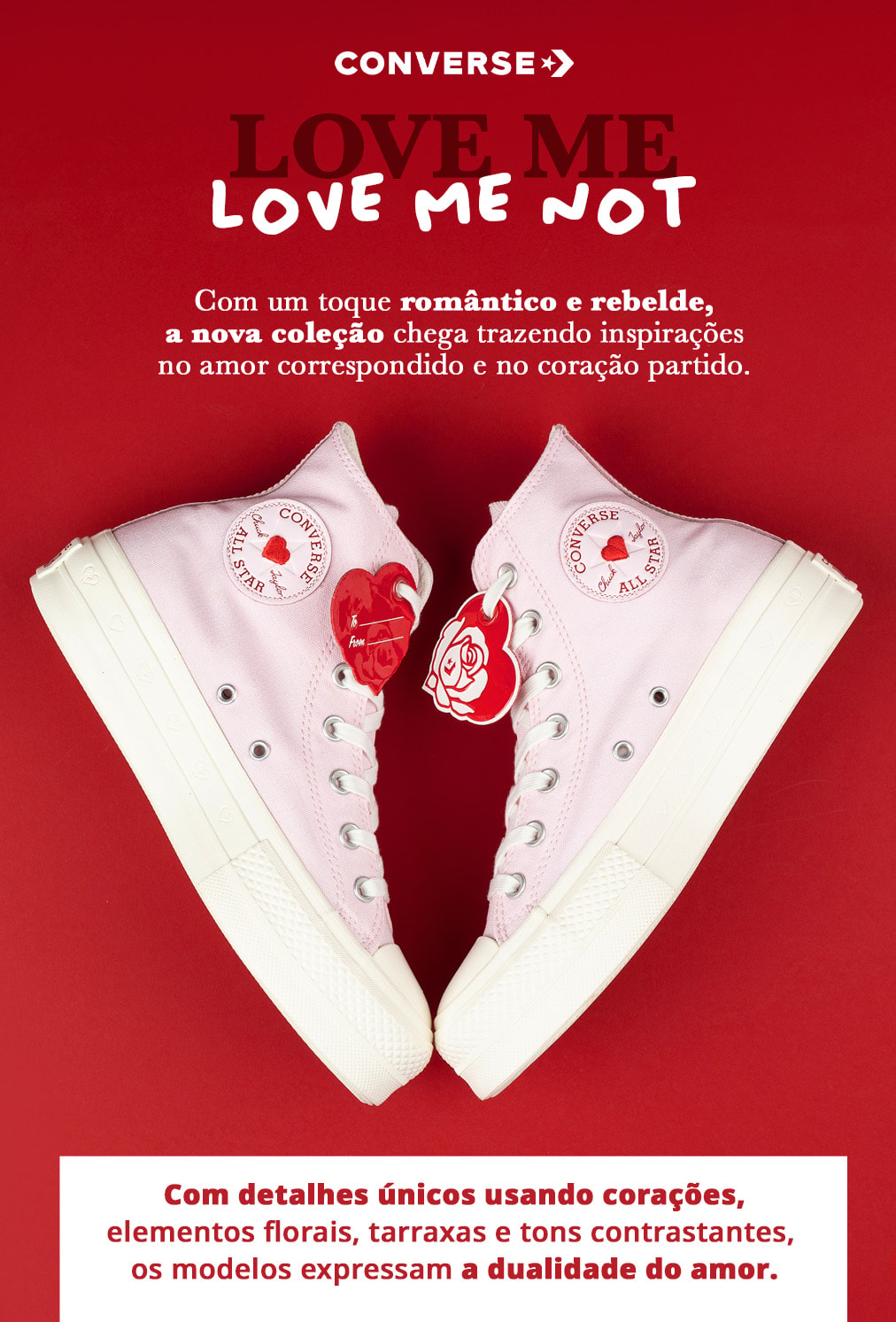 lâmina Converse Love me, Love me not